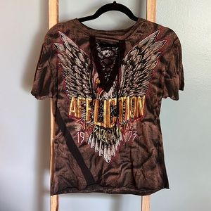 Affliction womens tshirt